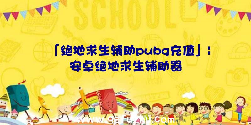 「绝地求生辅助pubg充值」|安卓绝地求生辅助器